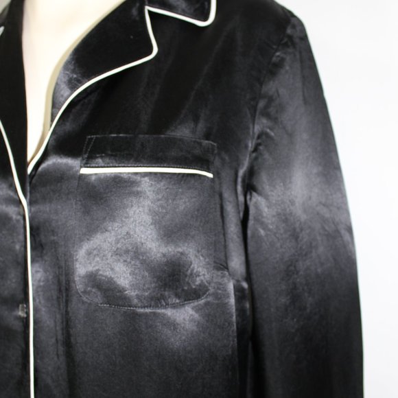 Babaton Aritzia  Venturi blouse Black White button down Classic size Small - Picture 3 of 10